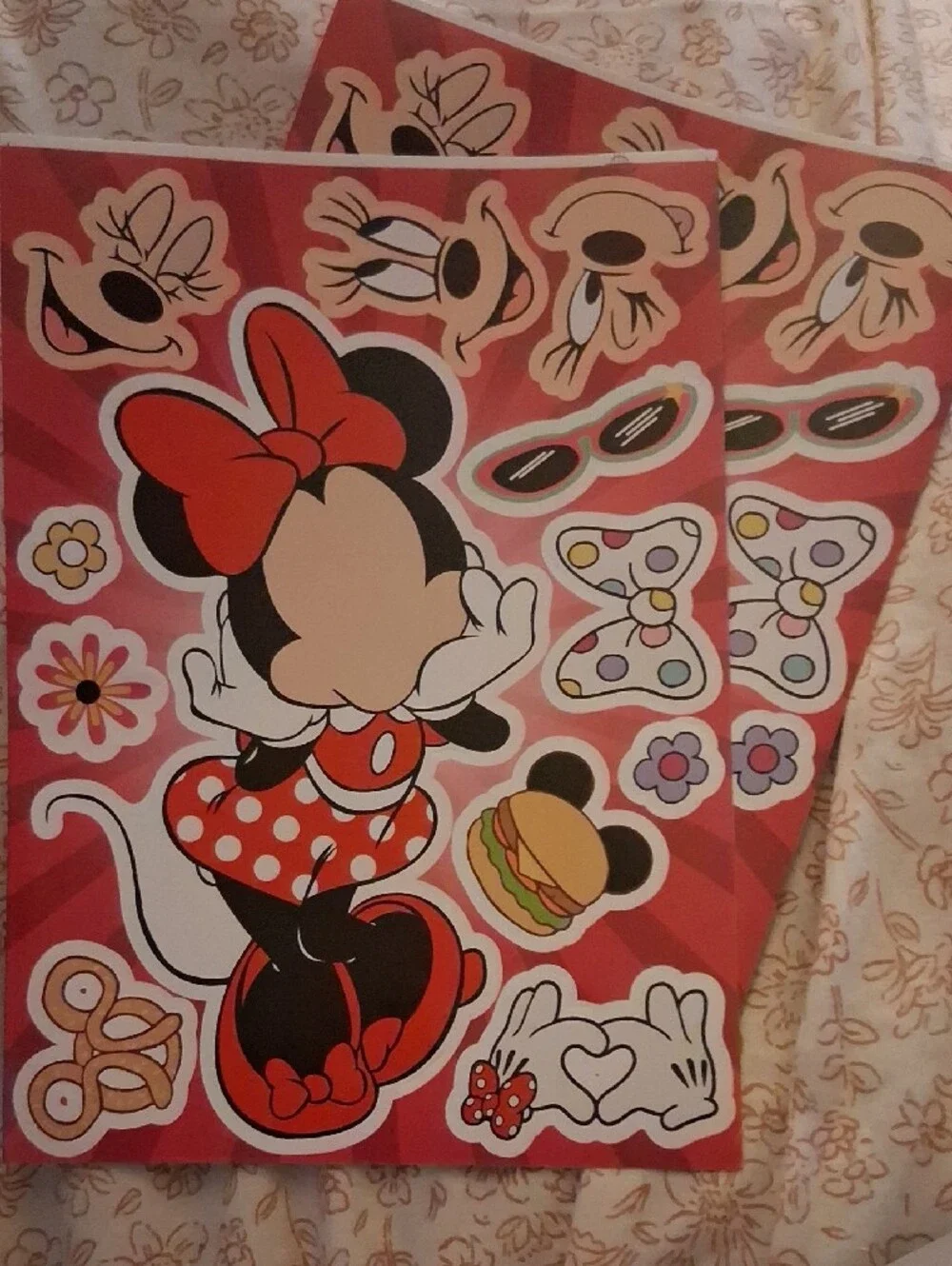 New! Disney Character Sticker Sheets